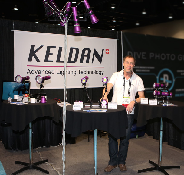 Daniel Keller of Kendan Lights at the 2014 DEMA Show