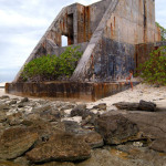 A bunker on Aomen Island used during H-bomb tests at Bikini Atoll