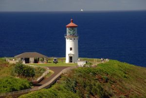 A lighthouse on the island of Kauai